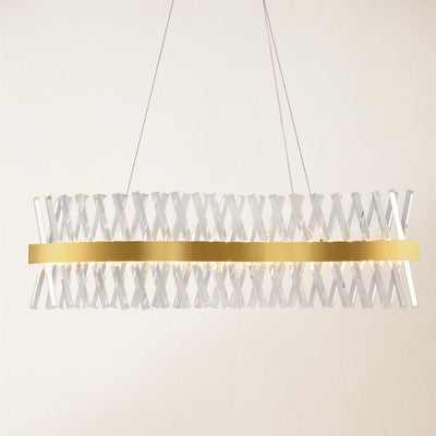 Vetro Prism Crystal Rectangular Chandelier 102cm L