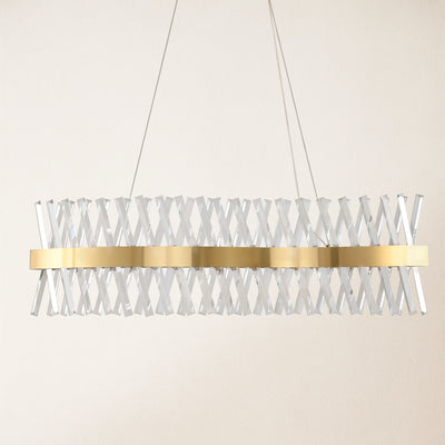 Vetro Prism Crystal Rectangular Chandelier 102cm L