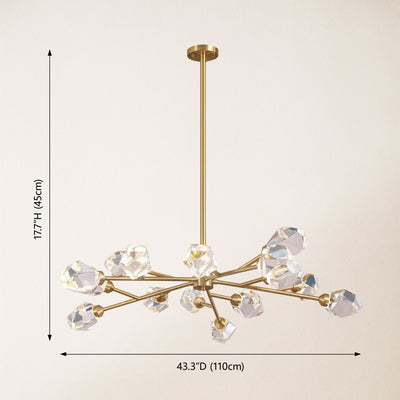 Aurelium Nova Crystal Linear Chandelier