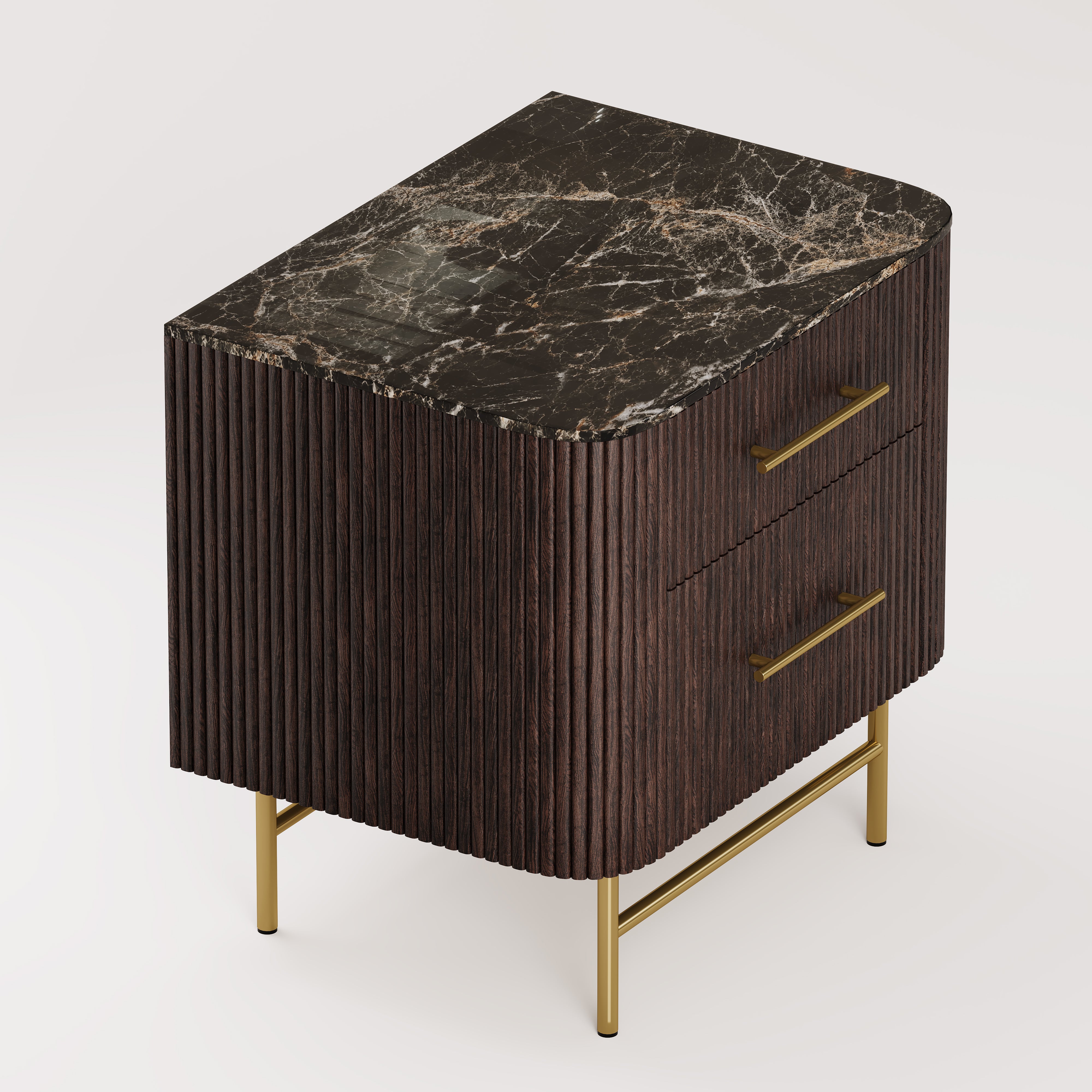 Ewan Sintered Stone Nightstand 26"W
