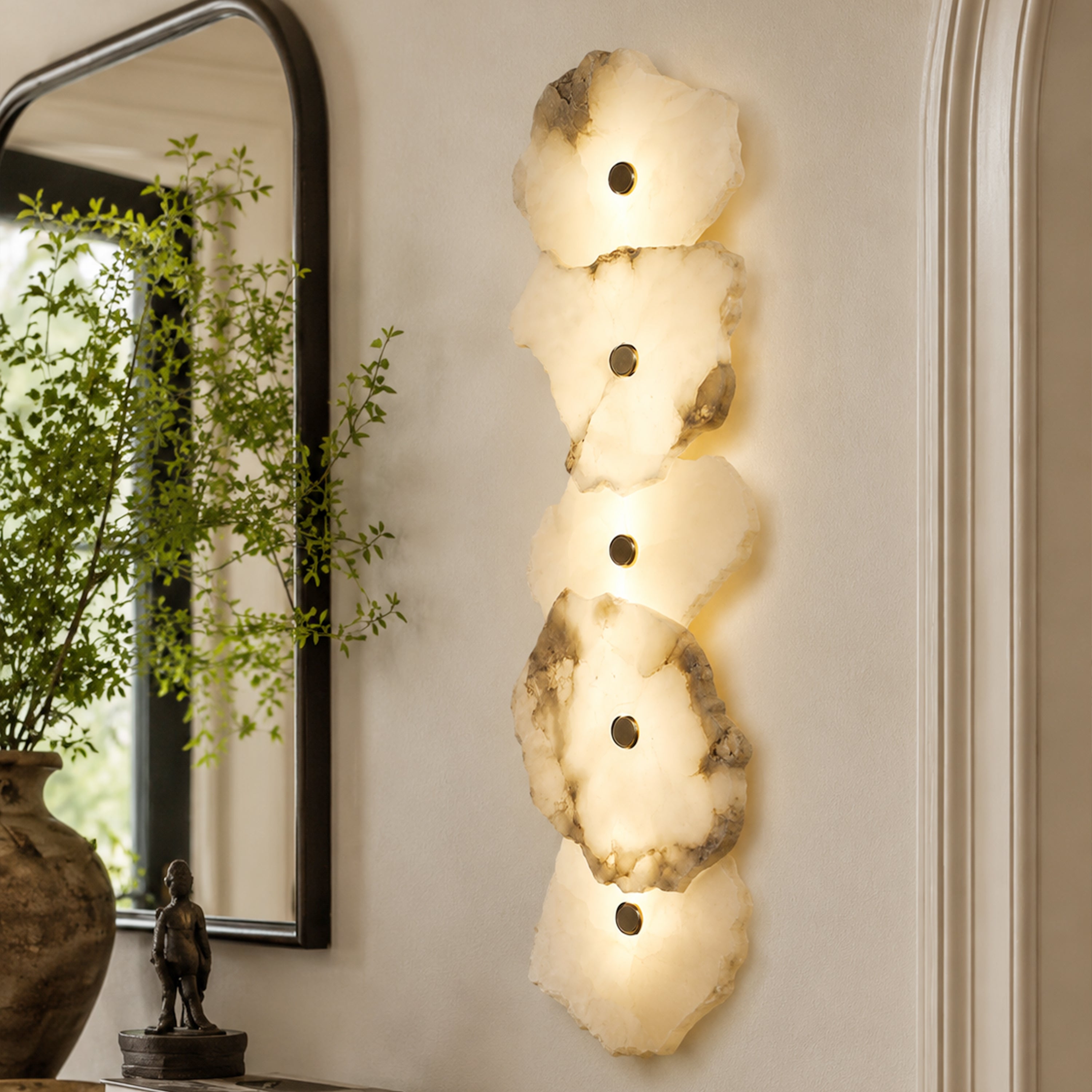 Arscelia Alabaster Linear Wall Sconce