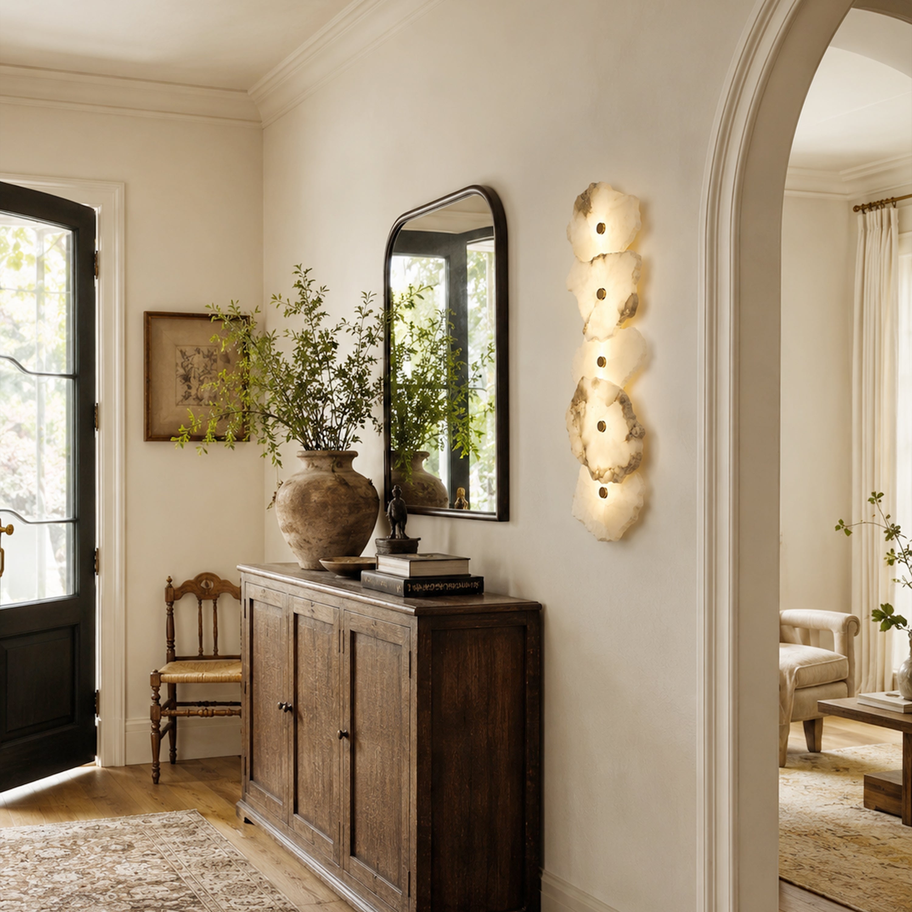 Arscelia Alabaster Linear Wall Sconce