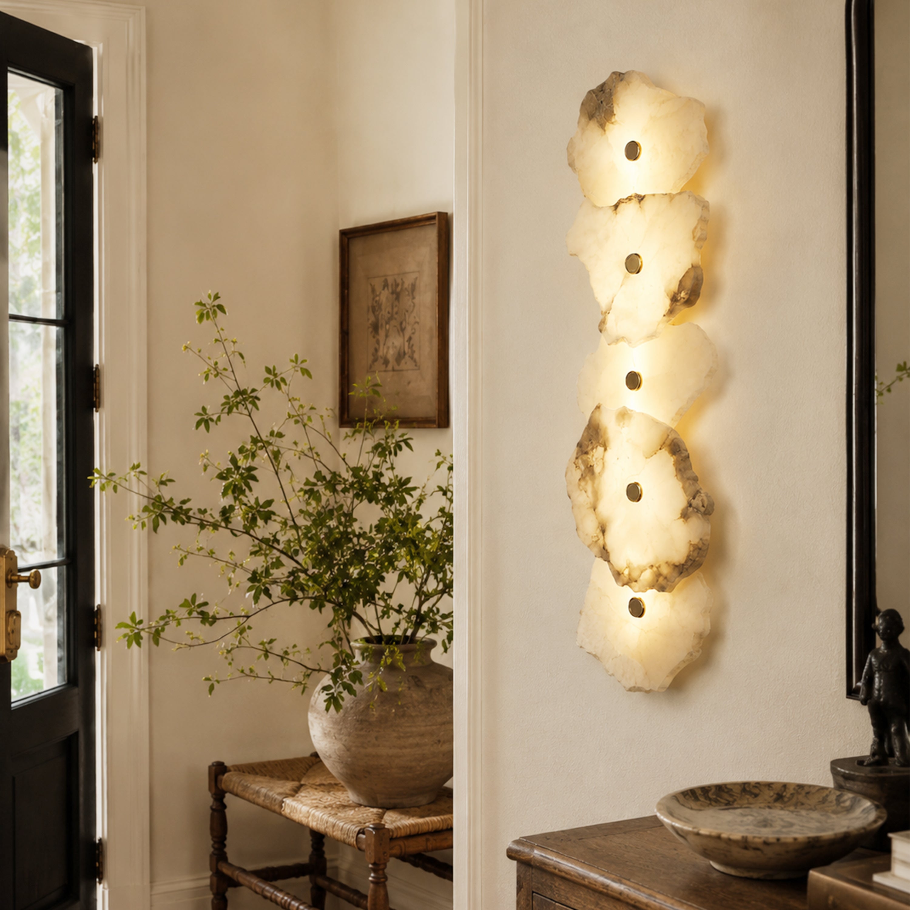 Arscelia Alabaster Linear Wall Sconce