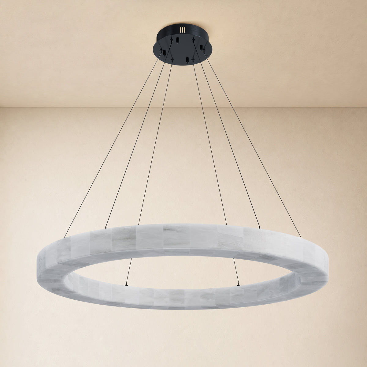 Soluna Alabaster Custom Round Chandelier