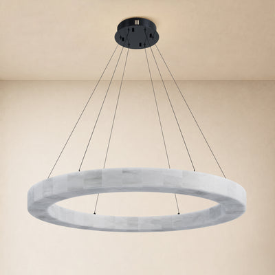 Soluna Alabaster Custom Round Chandelier
