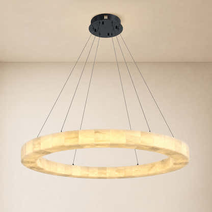 Soluna Alabaster Custom Round Chandelier