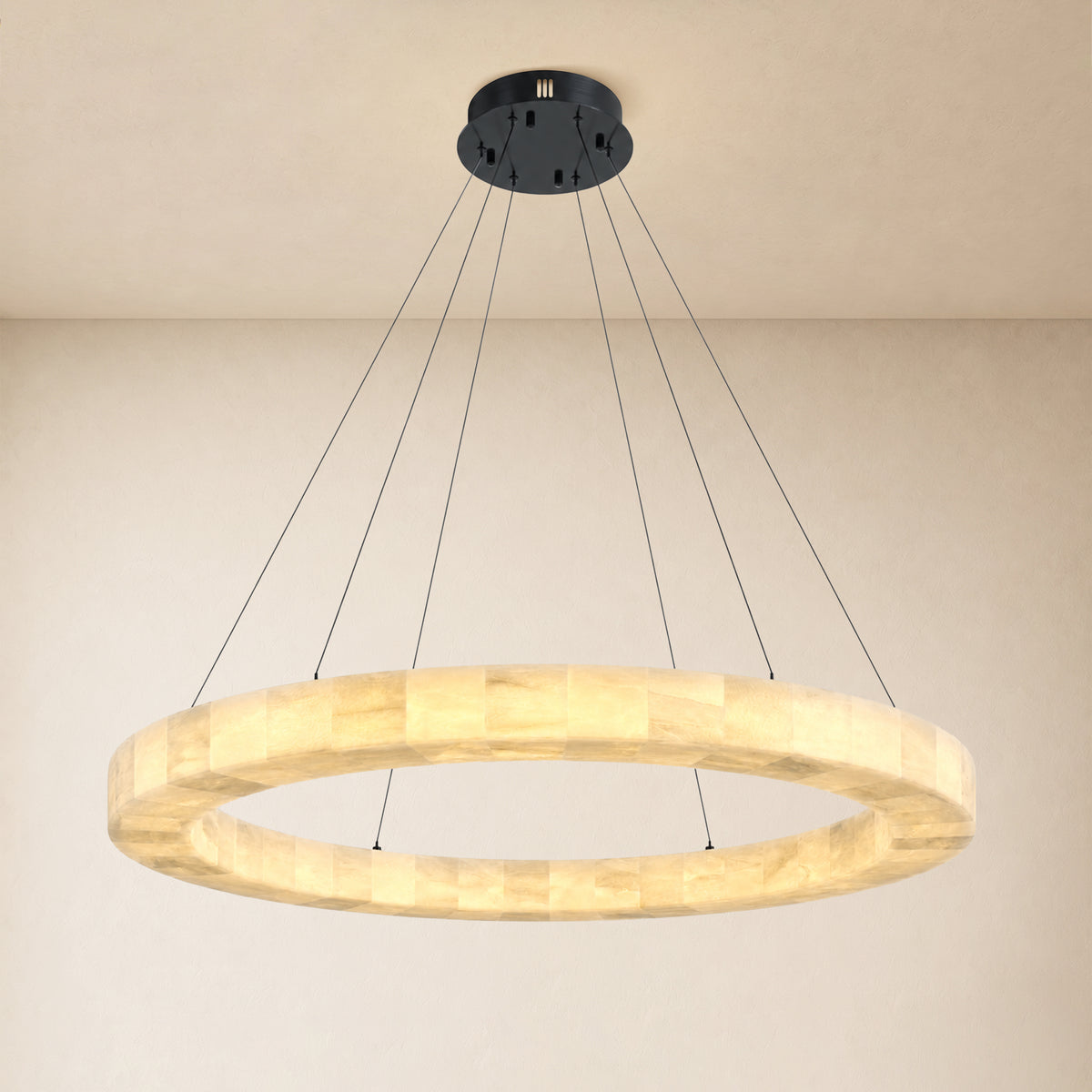Soluna Alabaster Custom Round Chandelier