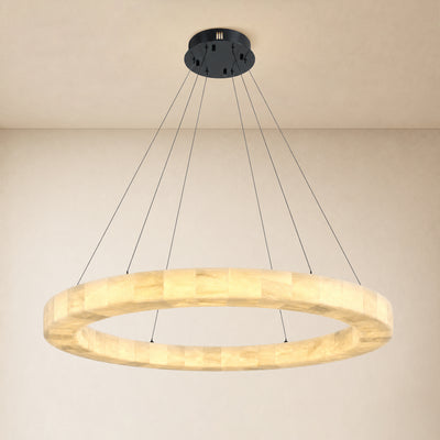 Soluna Alabaster Custom Round Chandelier