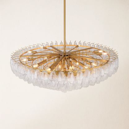 Celestial Drop Glass Crystal Glass Chandelier 122cm D
