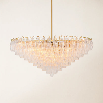 Celestial Drop Glass Crystal Glass Chandelier 122cm D