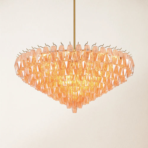 Celestial Drop Glass Crystal Glass Chandelier 122cm D