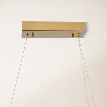 Vetro Prism Crystal Rectangular Chandelier 120cm L