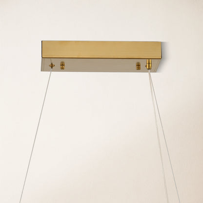 Vetro Prism Crystal Rectangular Chandelier 120cm L