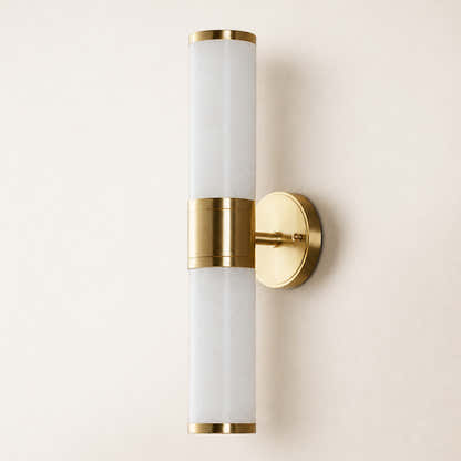 Aventra Alabaster Cylindrical Wall Sconce