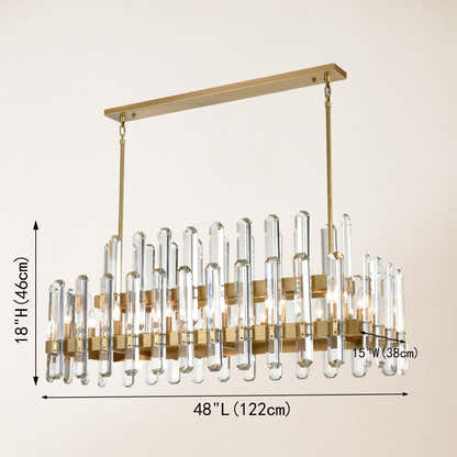 Clarion Rectangular Chandelier 122 cm L