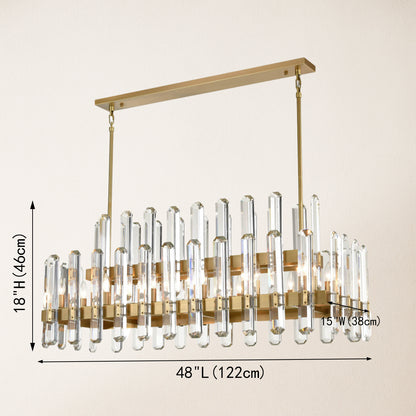 Clarion Rectangular Chandelier 122 cm L