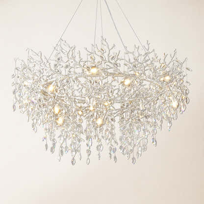 Frostleaf Crystal Branch Halo Chandelier 122cm