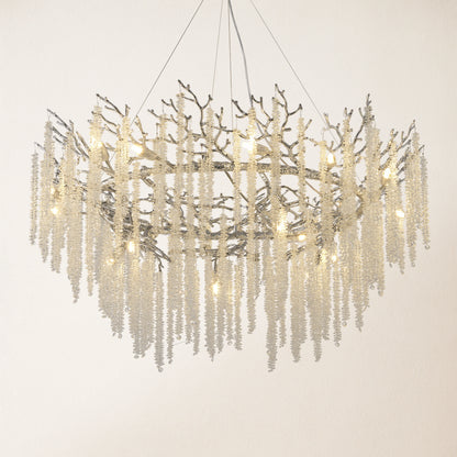 Snow Tree Branch Chandelier 120cm D