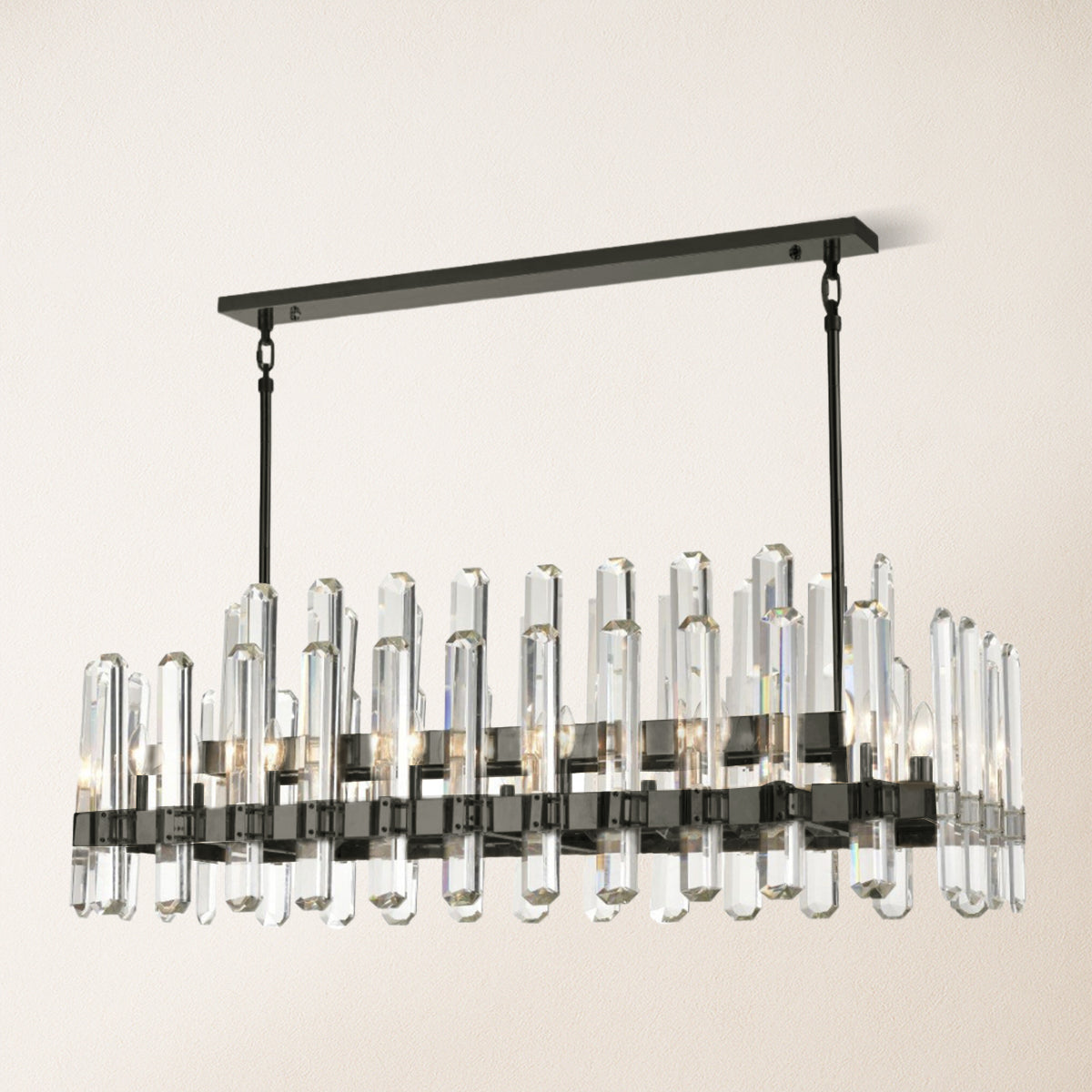 Clarion Rectangular Chandelier 122 cm L