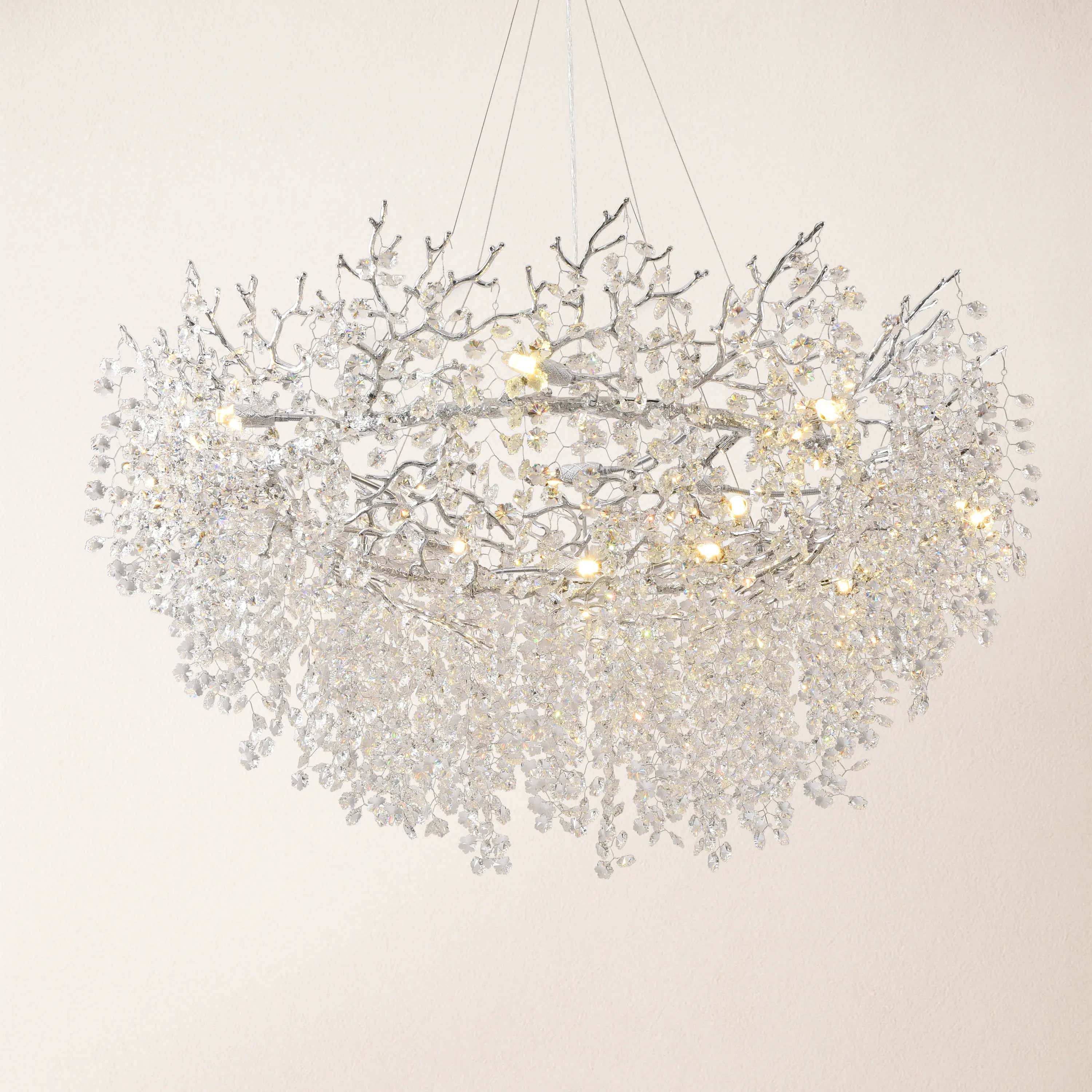 Lustre Branches Halo Chandelier 122cm