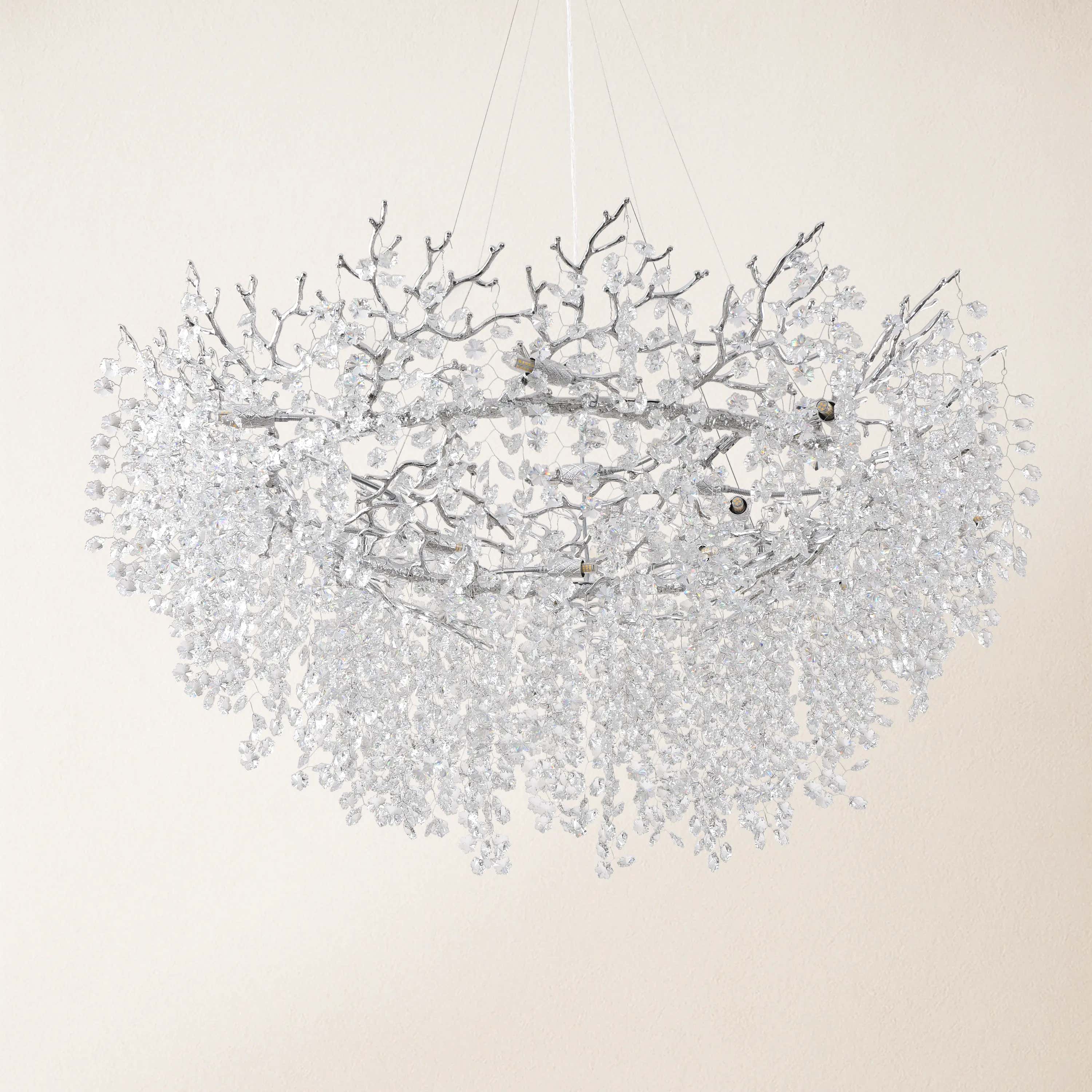 Lustre Branches Halo Chandelier 122cm