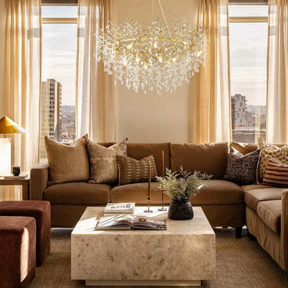 Frostleaf Crystal Branch Halo Chandelier 122cm