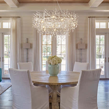 Frostleaf Crystal Branch Halo Chandelier 122cm