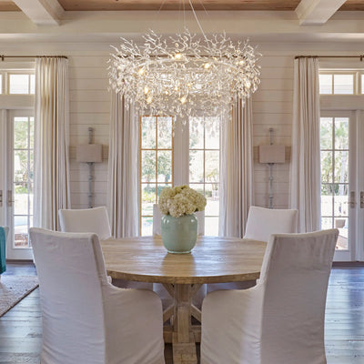 Frostleaf Crystal Branch Halo Chandelier 122cm