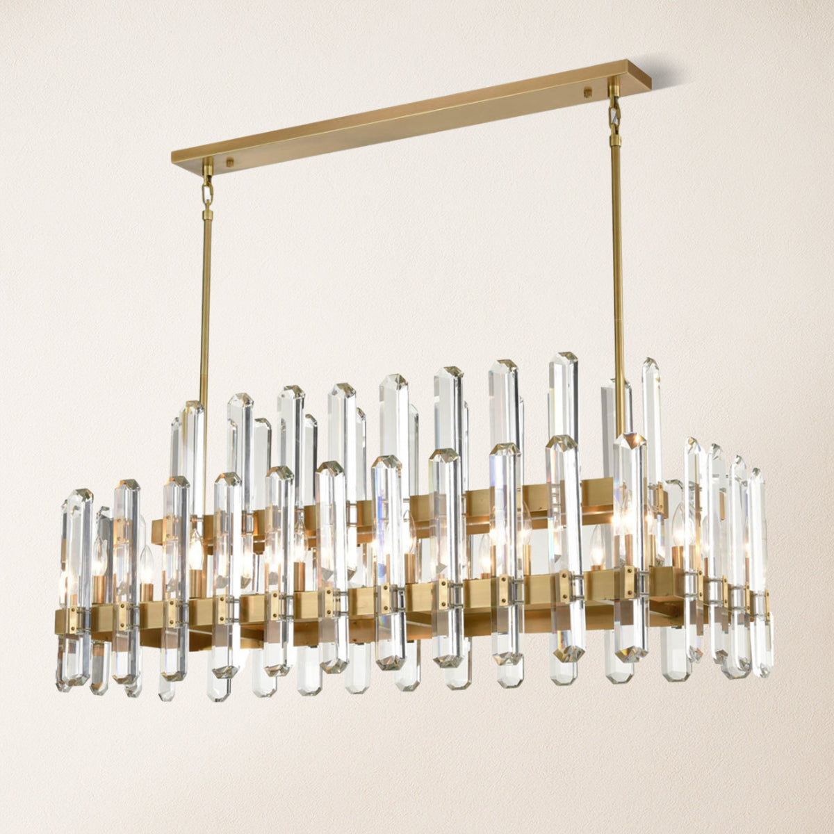 Clarion Rectangular Chandelier 122 cm L