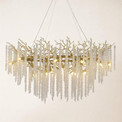 Snow Tree Branch Chandelier 120cm D