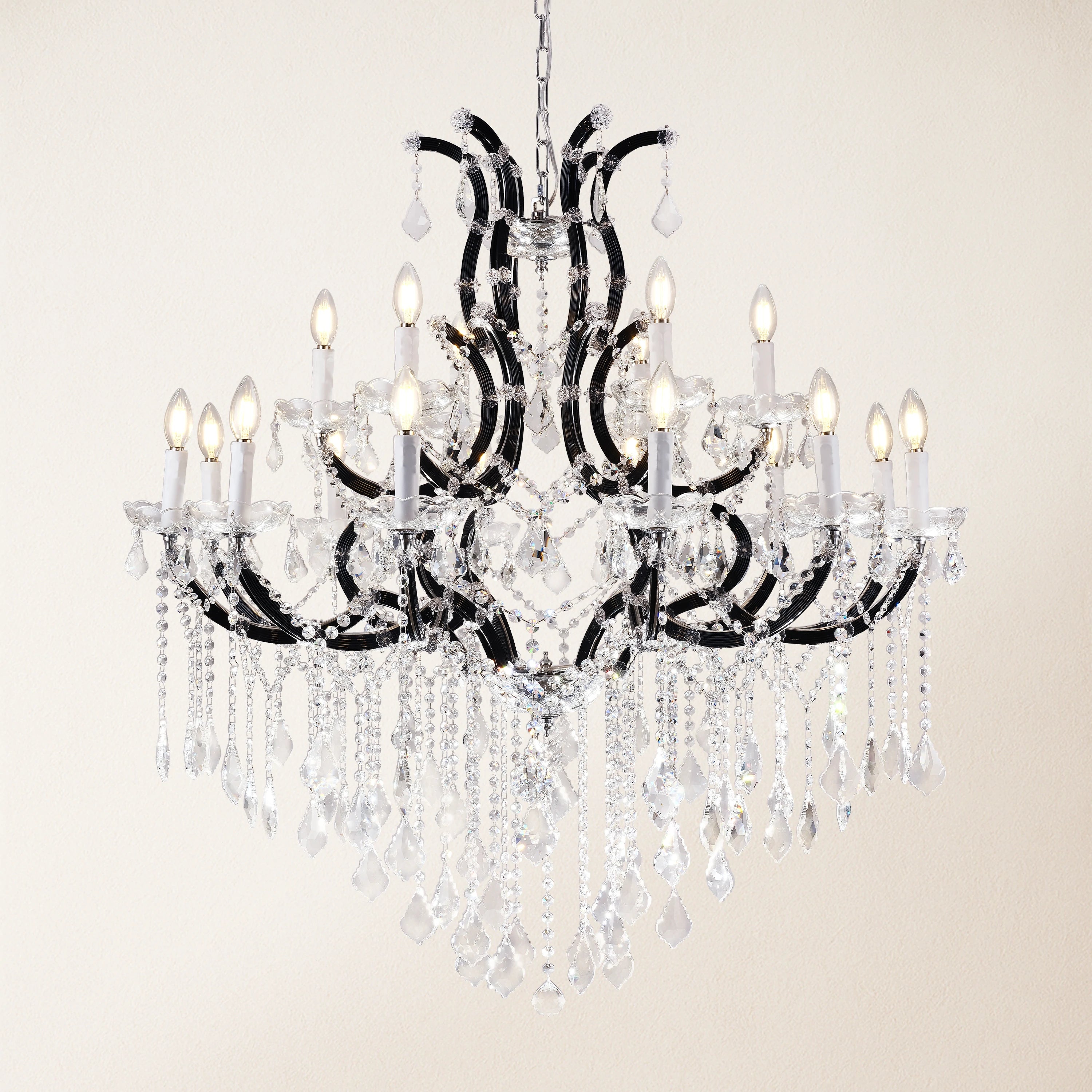Roco Crystal Classical Round Chandelier 122cm D