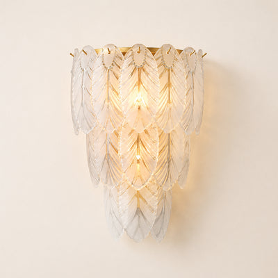 Aveline Crystal Feather Wall Sconce