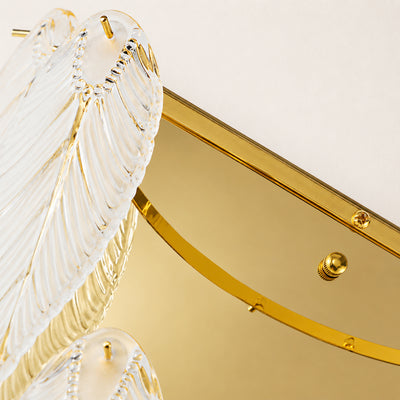 Aveline Crystal Feather Wall Sconce