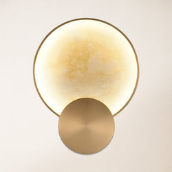 Mintreux Terre Sve Alabaster Wall Sconce 8''D
