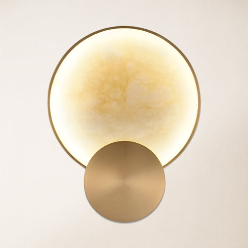 Mintreux Terre Sve Alabaster Wall Sconce 8''D