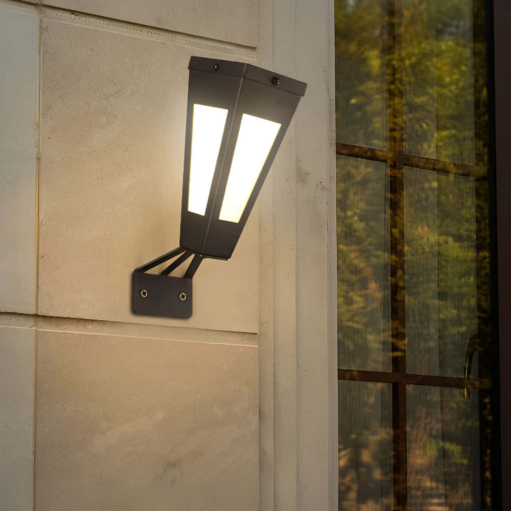 Terramur Metal LED Solar Outdoor Wall Light