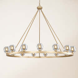 Vellum Round Chandelier 150cm D