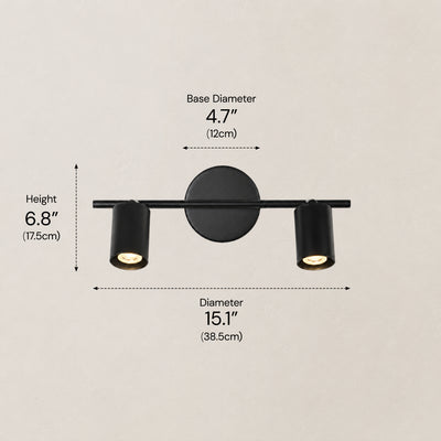 Erin Cylindrical 2-Light Wall Sconce