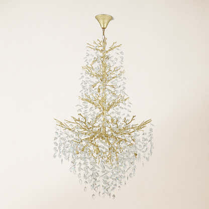 Frostleaf Crystal Cascade Grand Staircase Chandelier 61"H