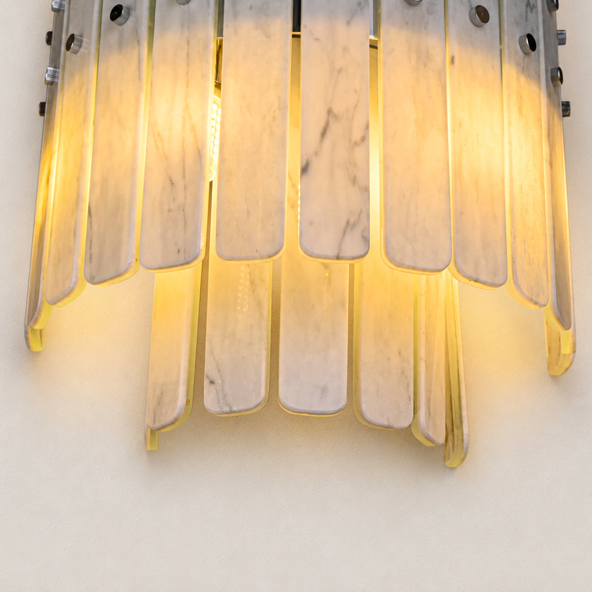 Pietra Marble Round Wall Sconce 11.8"D