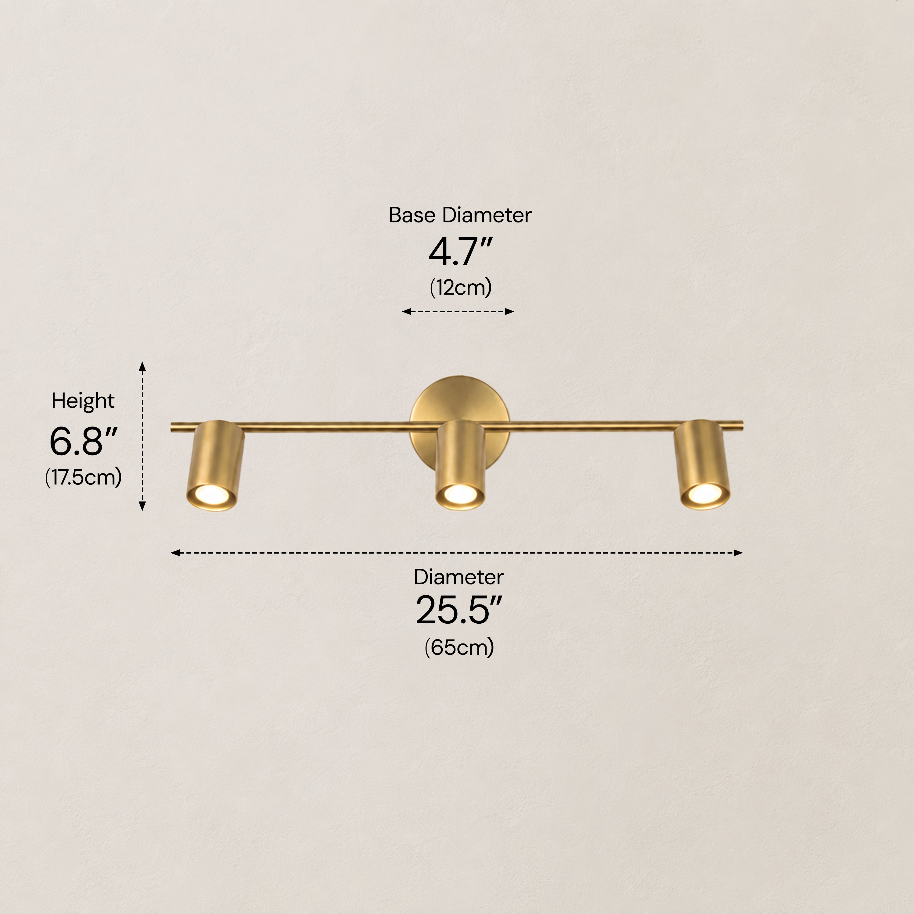 Erin Cylindrical 3-Light Wall Sconce#Finish_Gold