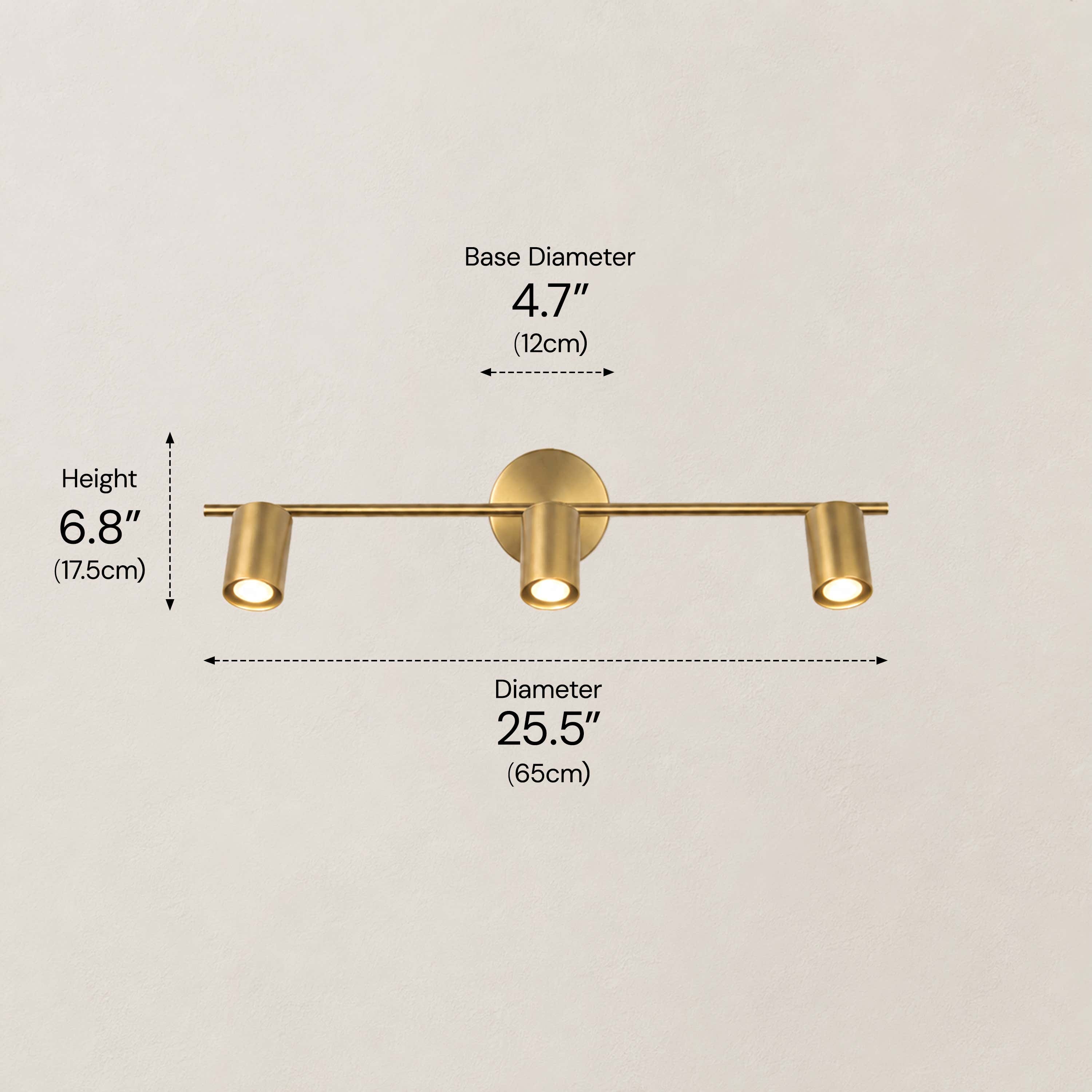 Erin Cylindrical 3-Light Wall Sconce