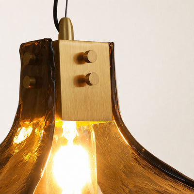 Eora Amber Glass Pendant Light