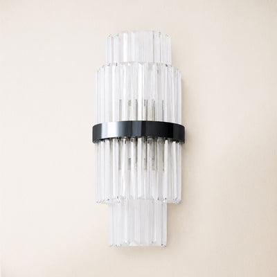 Oryana Crystal Icicle 2-Tier Wall Sconce 7.9"