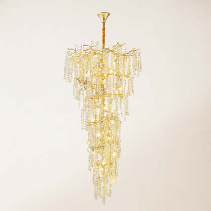 Shiro Noda Crystal Tree Branch Round Chandelier 241cm H