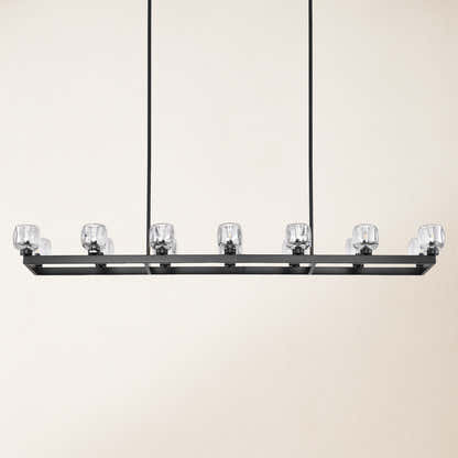 Vellum Rectangular Chandelier 68"W