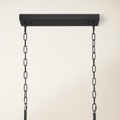 Caldera Alabaster Rectangular Chandelier 100cm