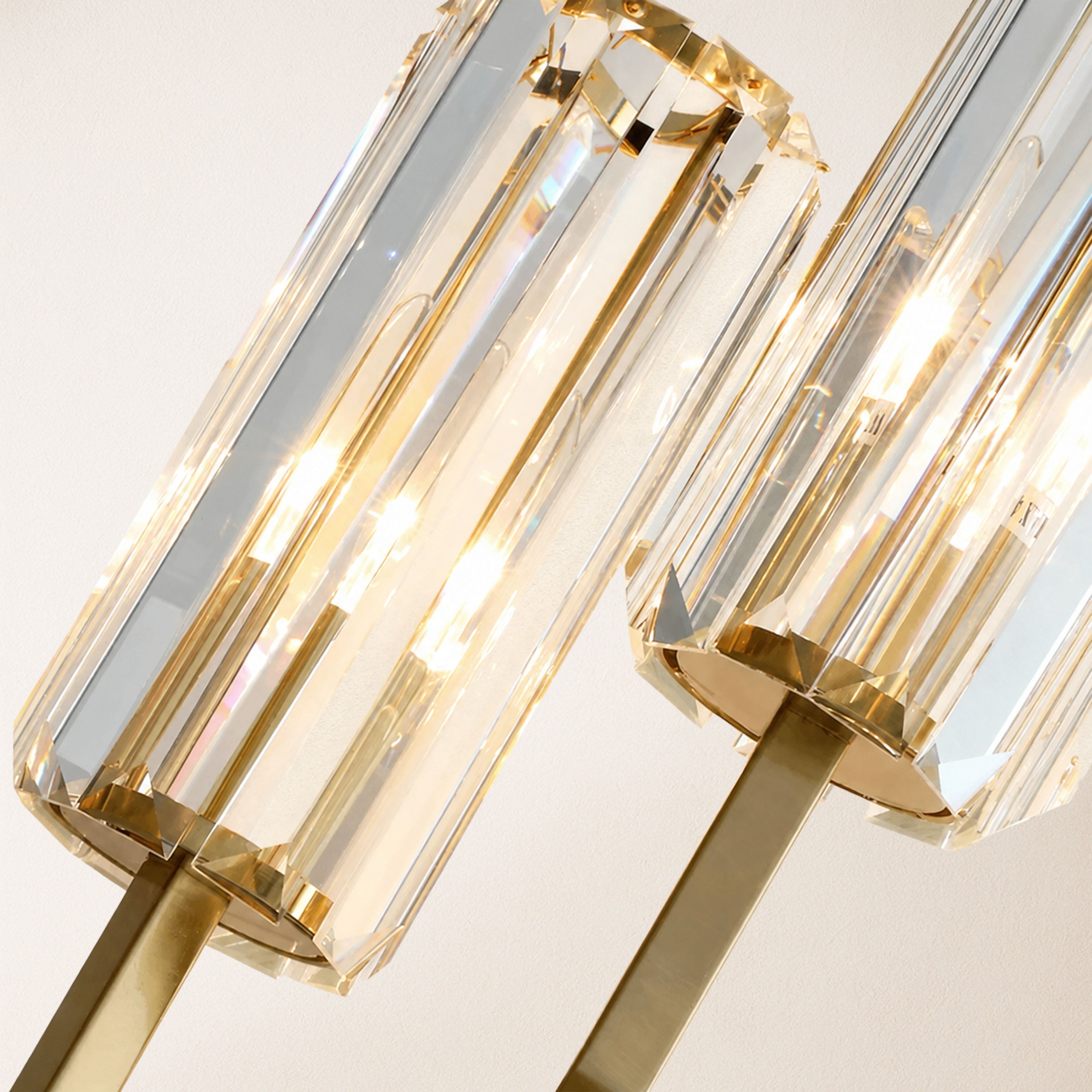 Zylia Crystal Cascading Wall Sconce