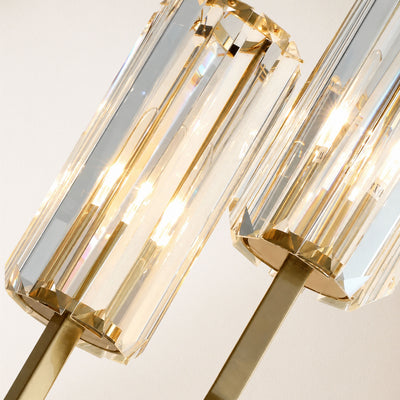 Zylia Crystal Cascading Wall Sconce