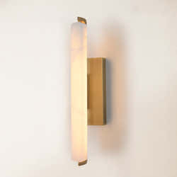 Clara Glow Alabaster Single Wall Sconce 48cm